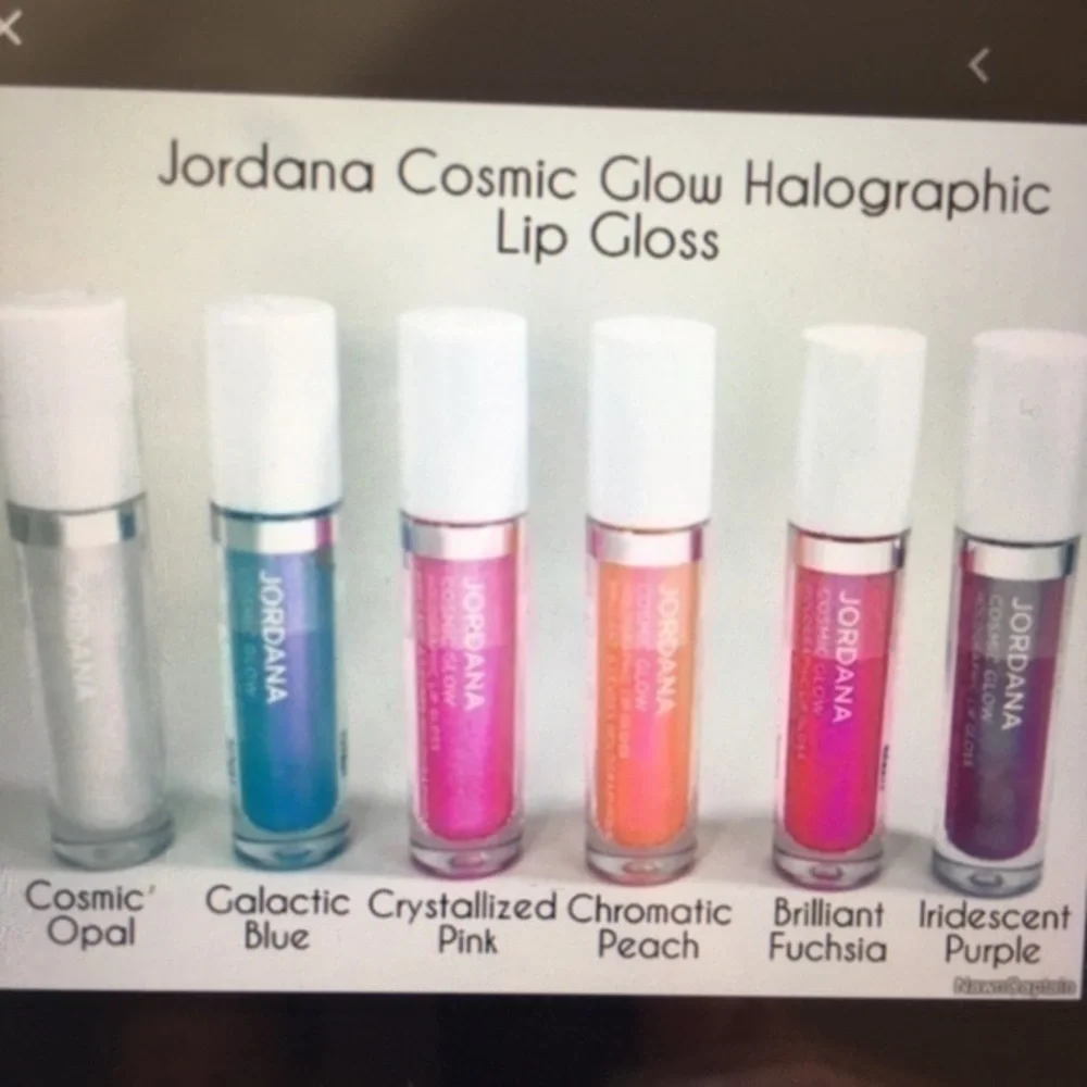 Jordana Cosmic Glow Galactic Blue lip gloss